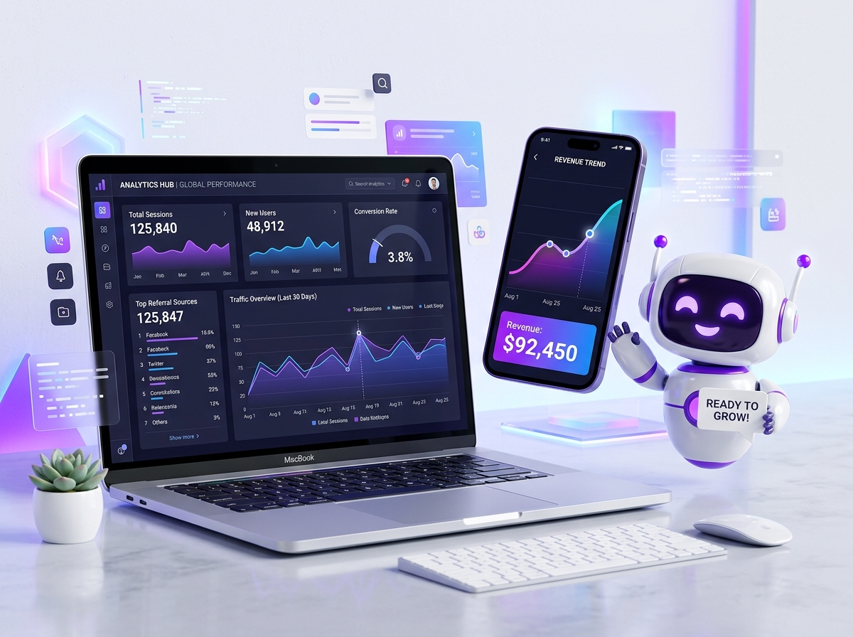 Kodematik 3D Dashboard & AI Robot Mascot